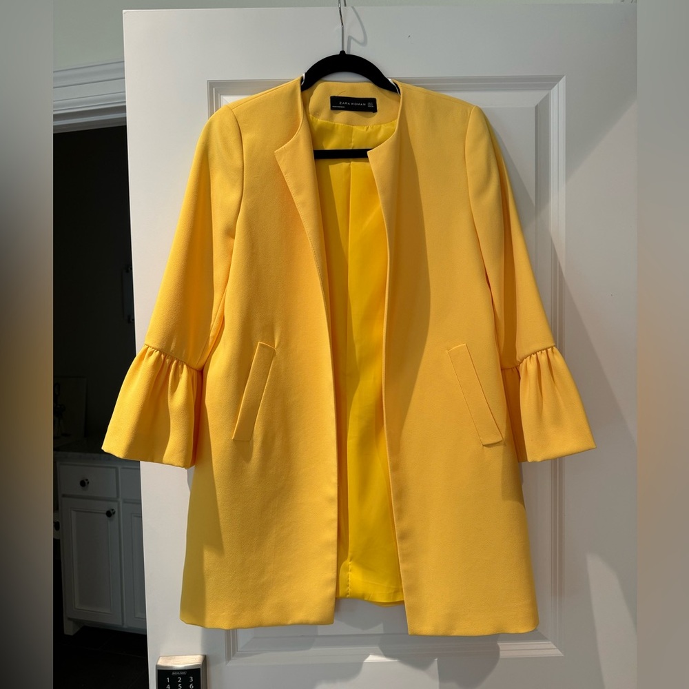 Yellow Zara Blazer jacket